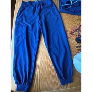 Dvoliaw Size L mid rise 6 pocket scrub pants jogger style